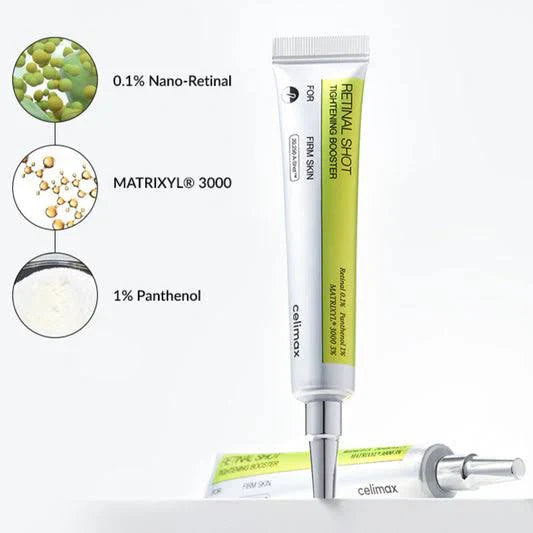 Celimax The Vita-A Retinal Shot Tightening Booster 15ml + serum (Korean stock)  1 review pack of 2
