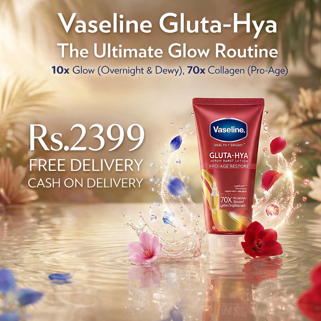 Vaseline Healthy Bright Gluta-Hya Serum Burst Lotion Pro-Age Restore